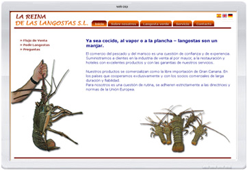Internetauftritt - Langosten Gran Canaria - dynamische Website - CMS