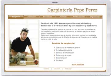 web páginas para Carpinterías y otros emprendedores 